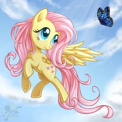 Butterfly Fluttershy by MetalPandora