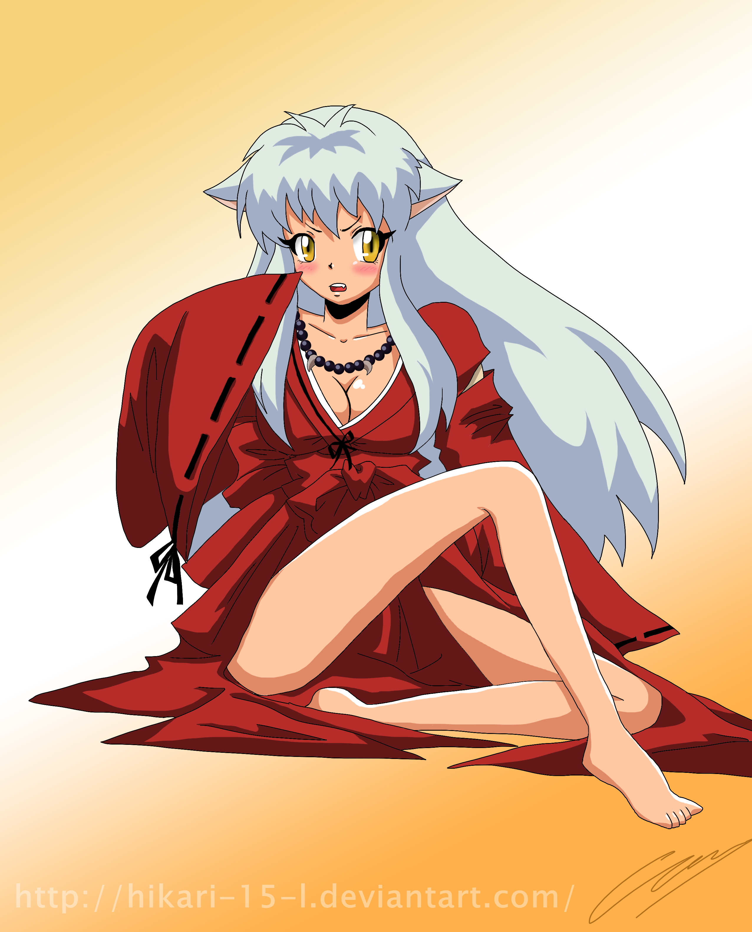 [Commission] Inuyasha girl by Hikari-15-L