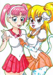 Reiko-chan and Sophie-chan by Mama-chan00