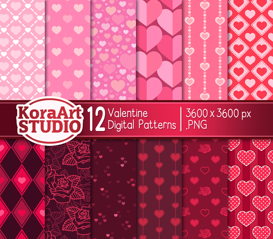 Valentine Pattern Pack by Kakiwa